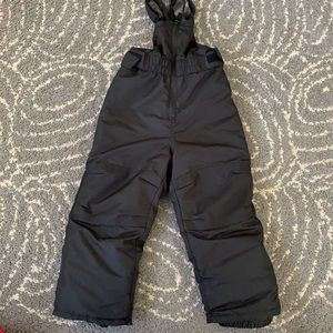 Black snow suit